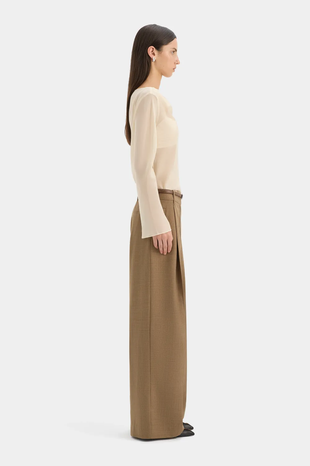Strobe Long Sleeve Cowl Top - 4