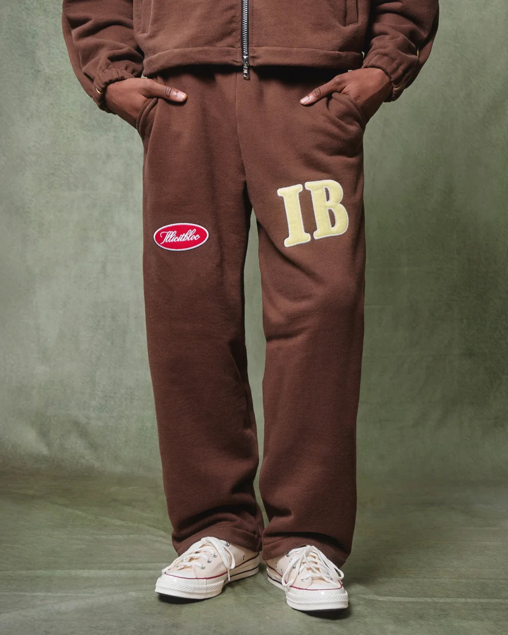 SPELLOUT SWEATPANTS - HICKORY - 2