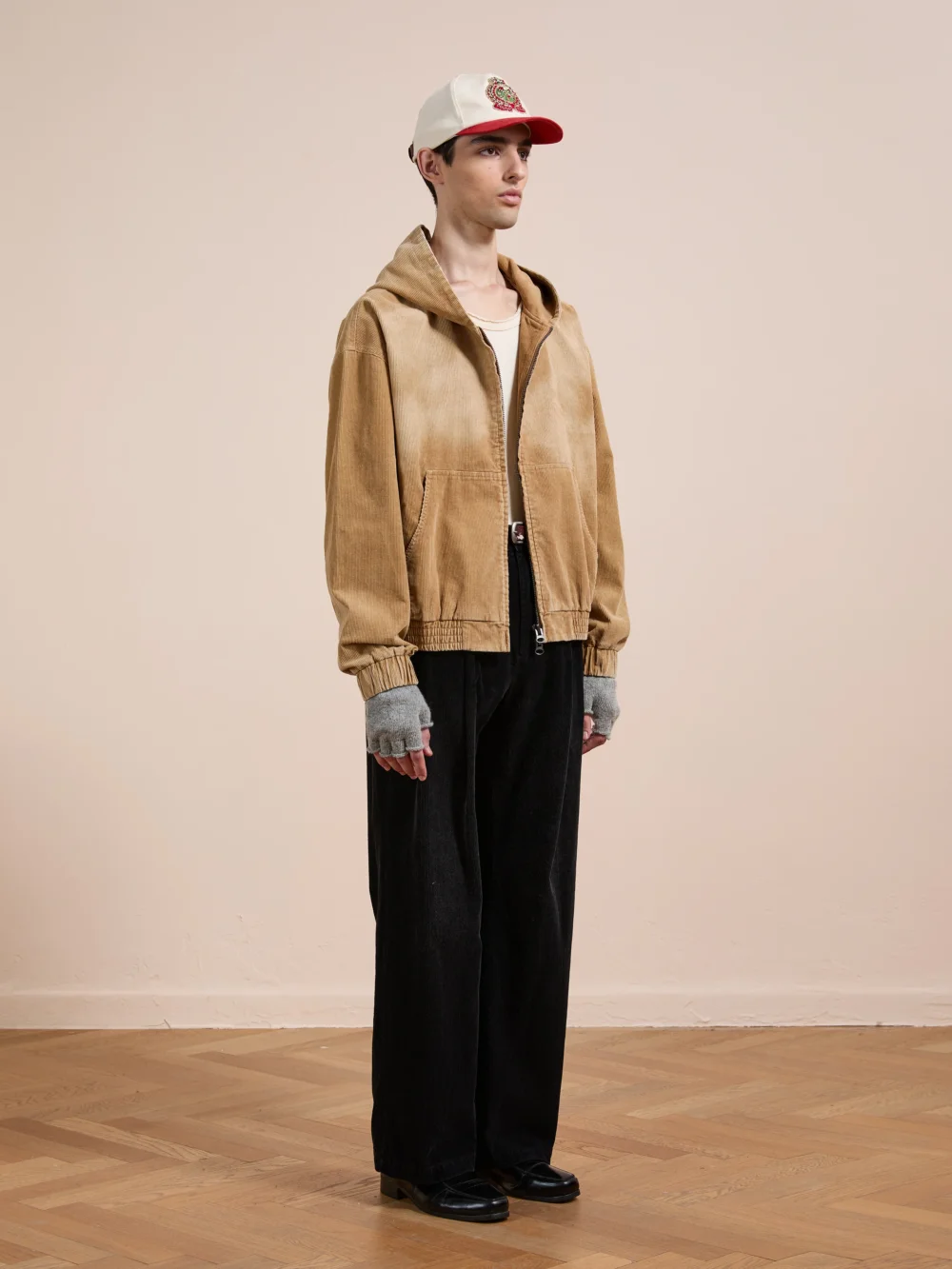 Corduroy Zip Up Hoodie - 5