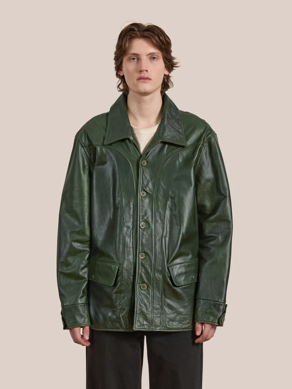 Leather Field Jacket