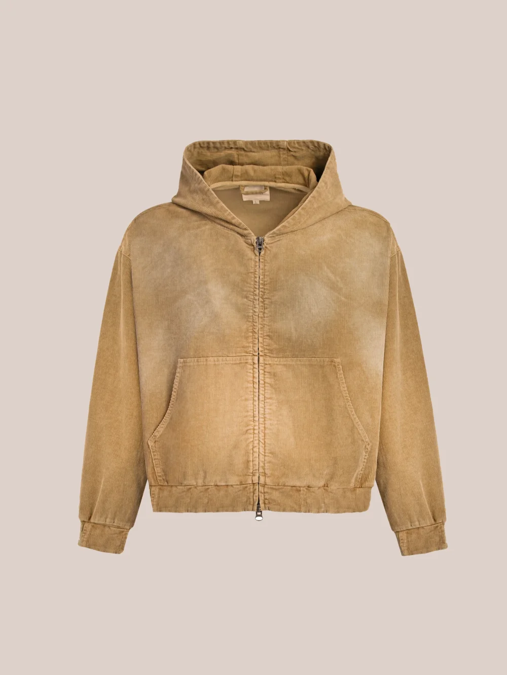 Corduroy Zip Up Hoodie - 4