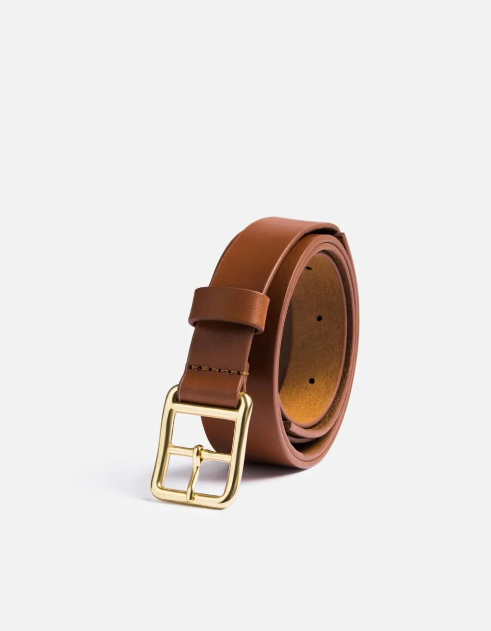 Skinny Belt, Cognac Leather - 4