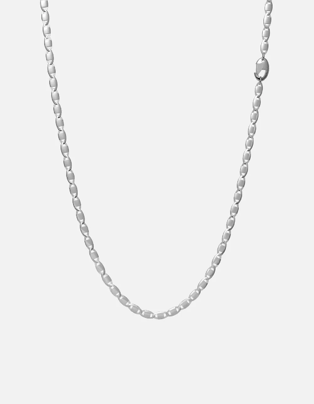 Vesper Chain Necklace, Sterling Silver