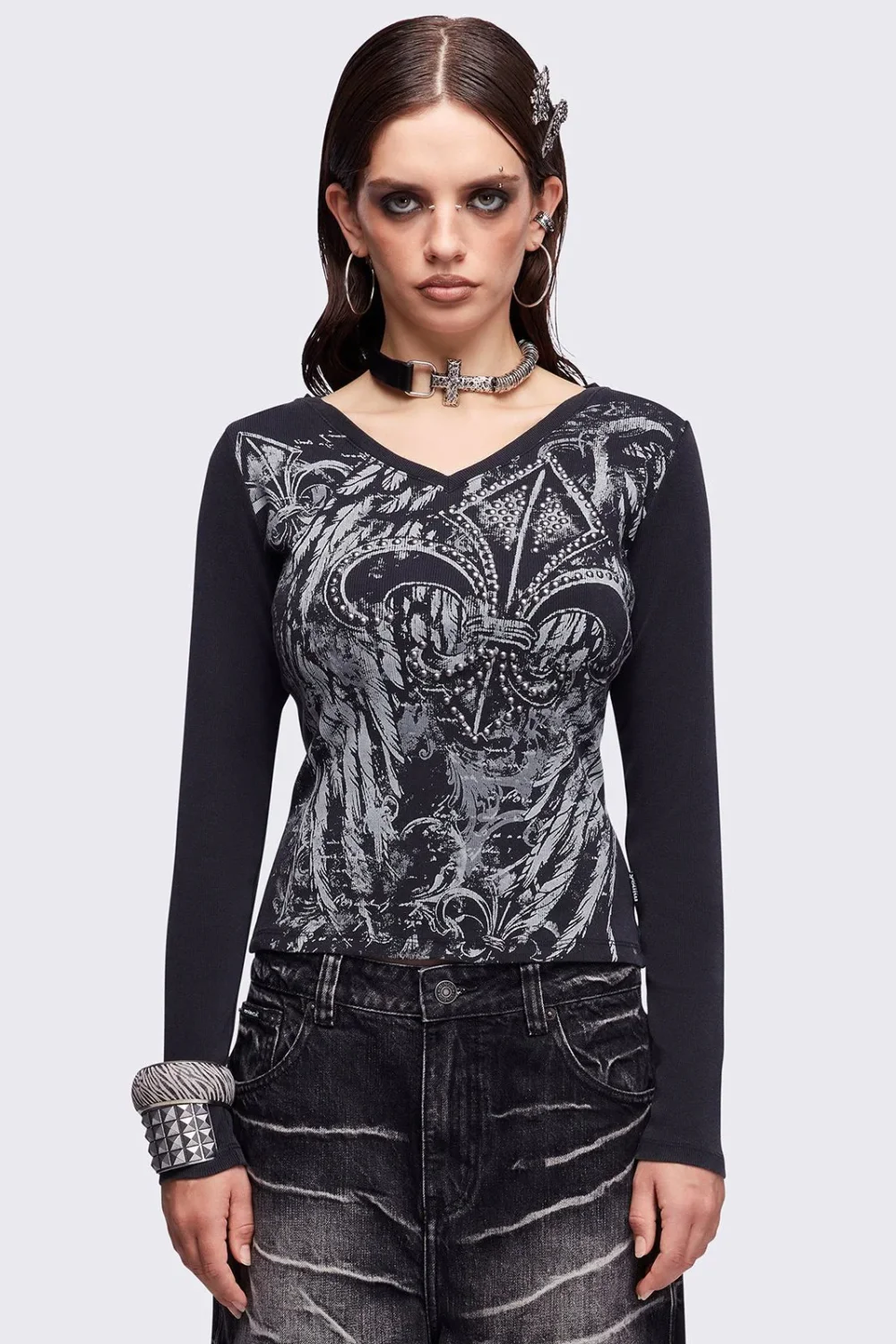 Fleur-de-lis Top