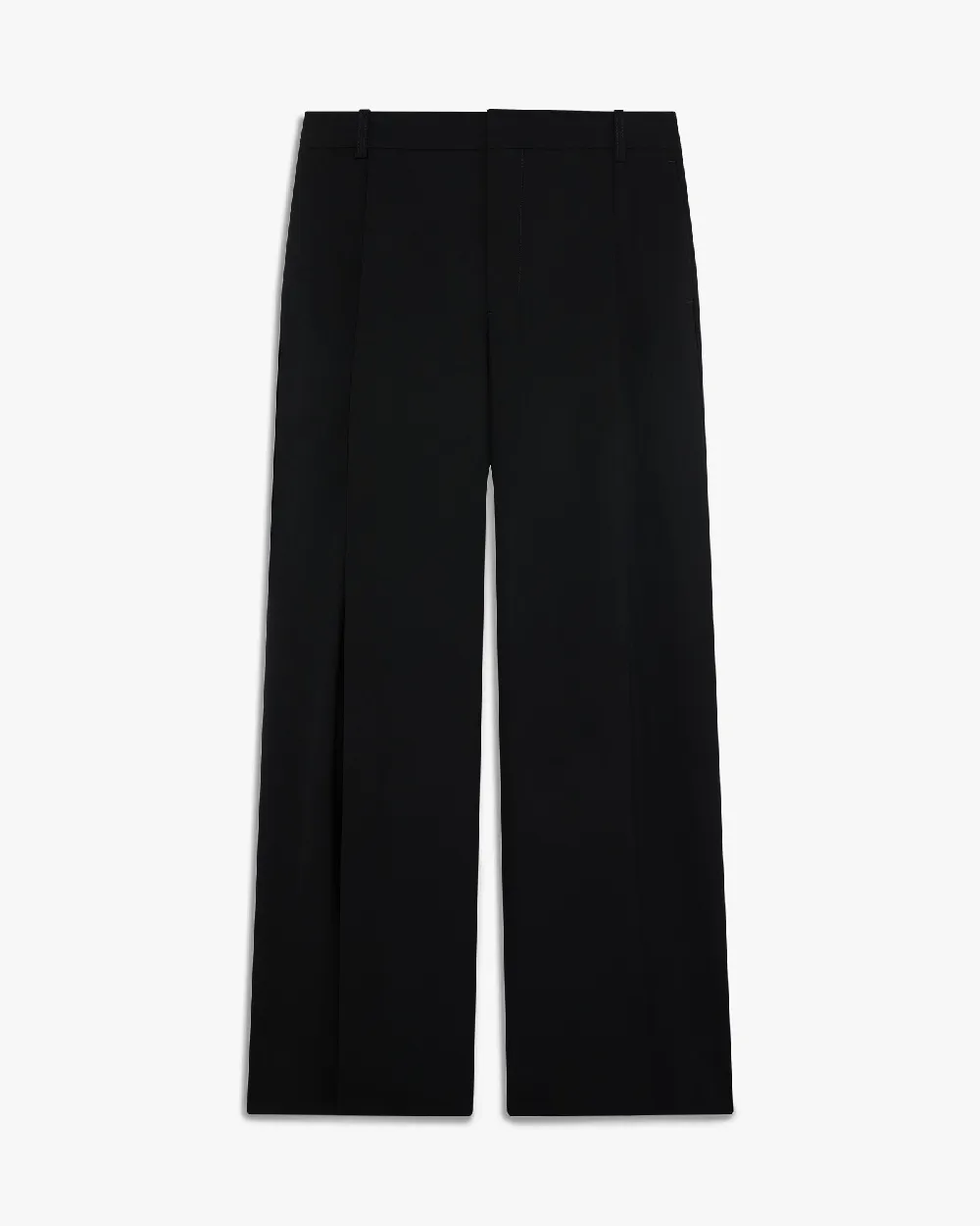 Black Pleated Baggy Trousers