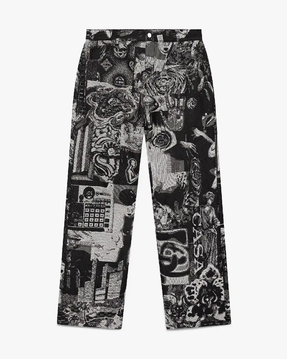 Rave Collage Straight Leg Jeans
