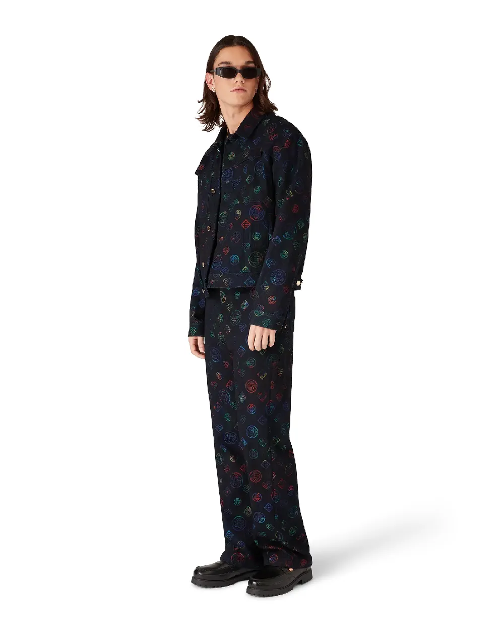 Heatmap Monogram Denim Jeans - 2