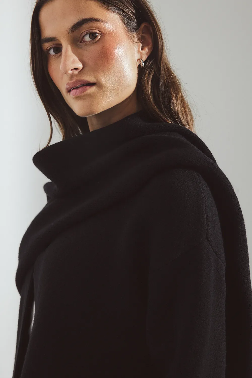 Knitted Cape Cardigan - 4
