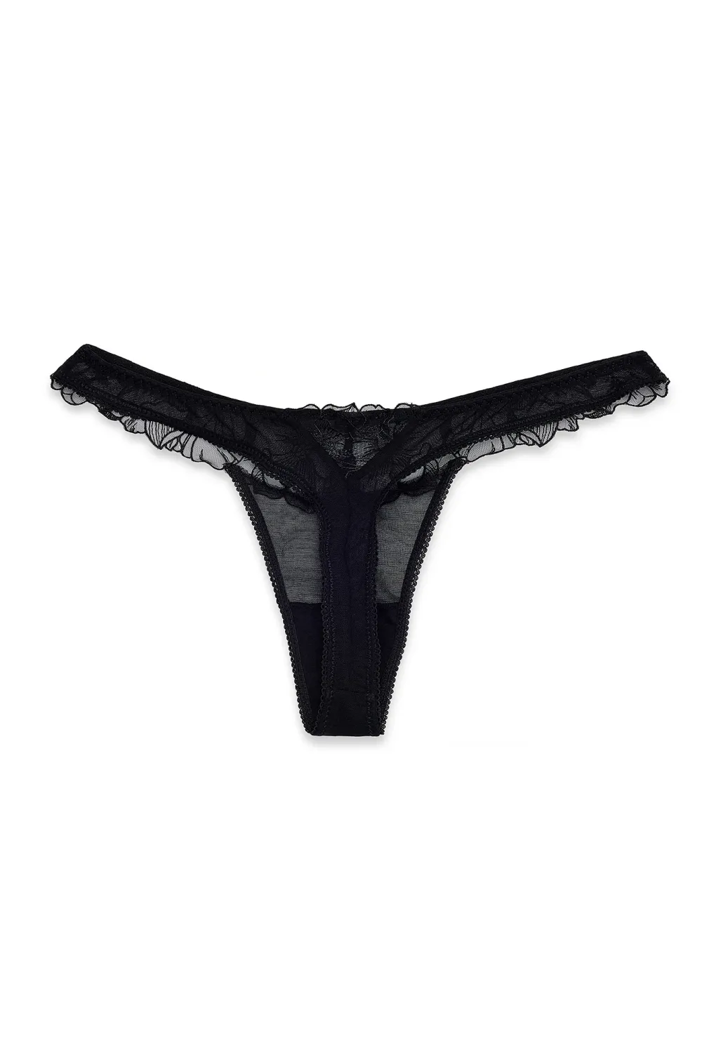 Embroidery Mesh Thong - 5