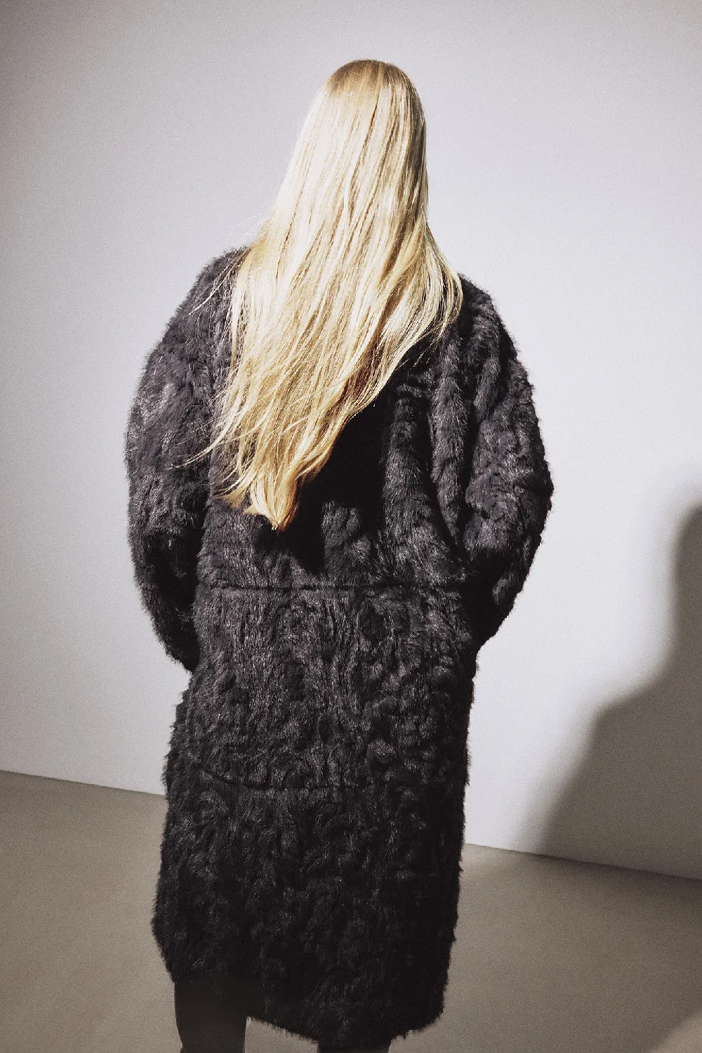 Long Faux Fur Coat - 2