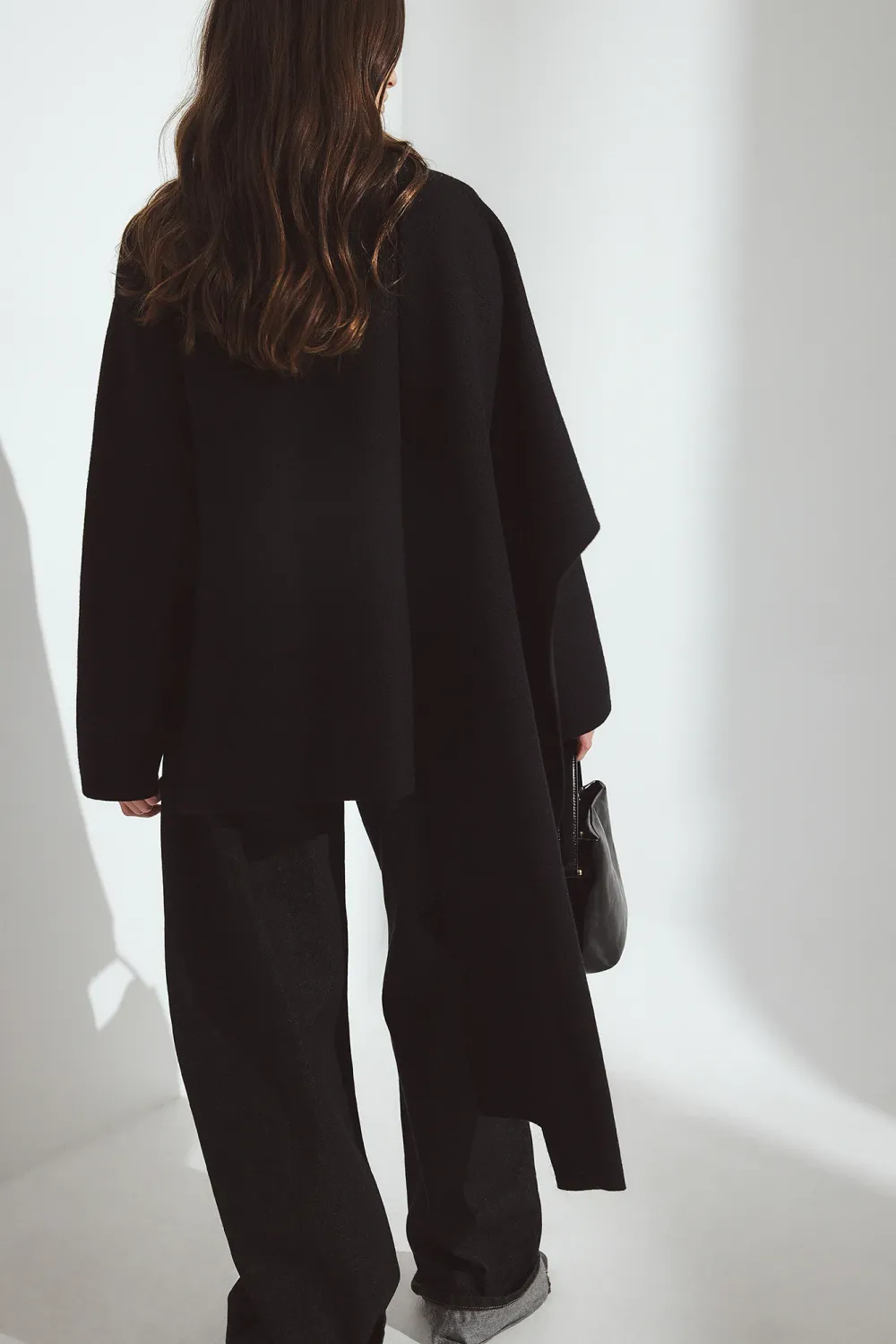 Knitted Cape Cardigan - 2