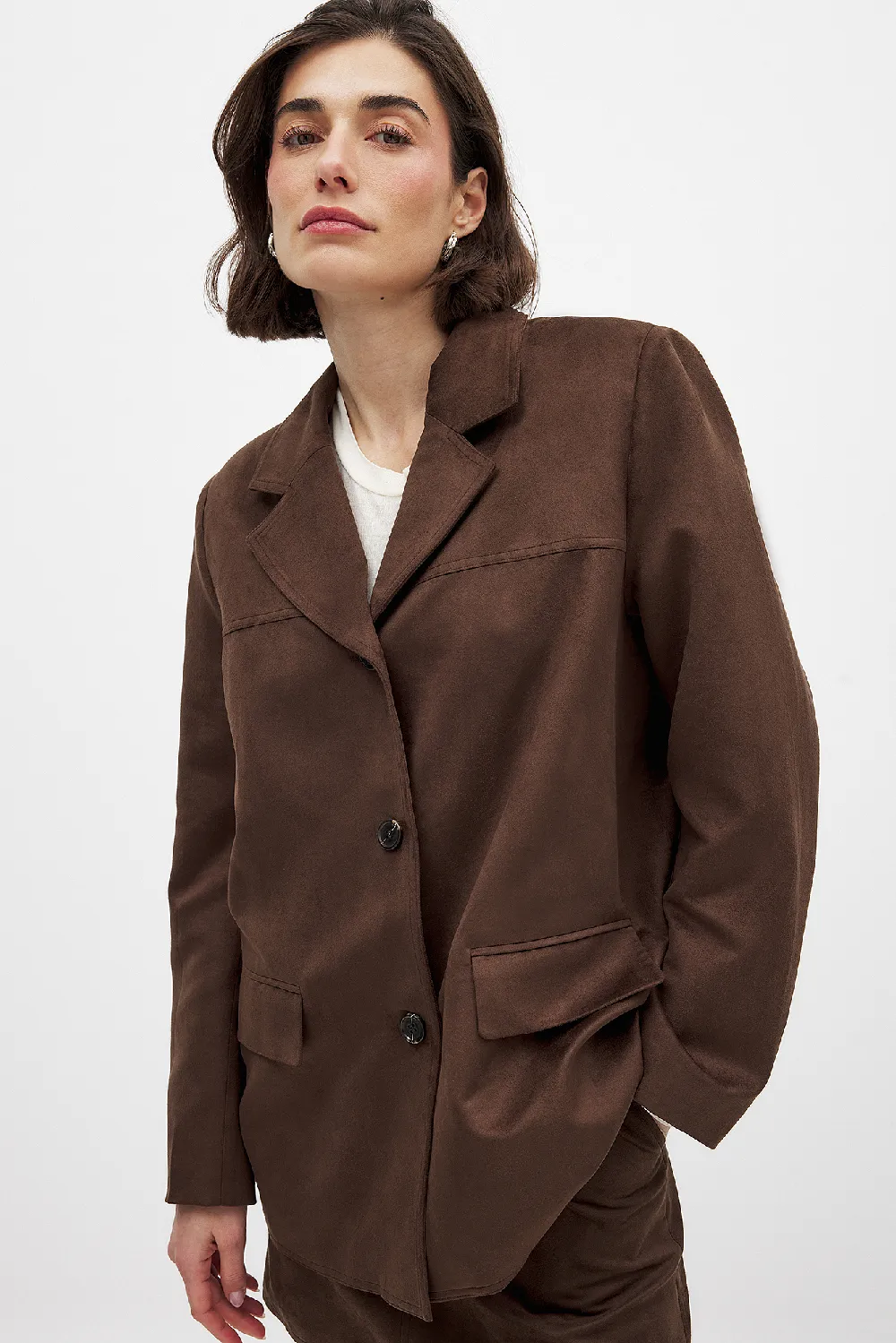 Faux Suede Jacket