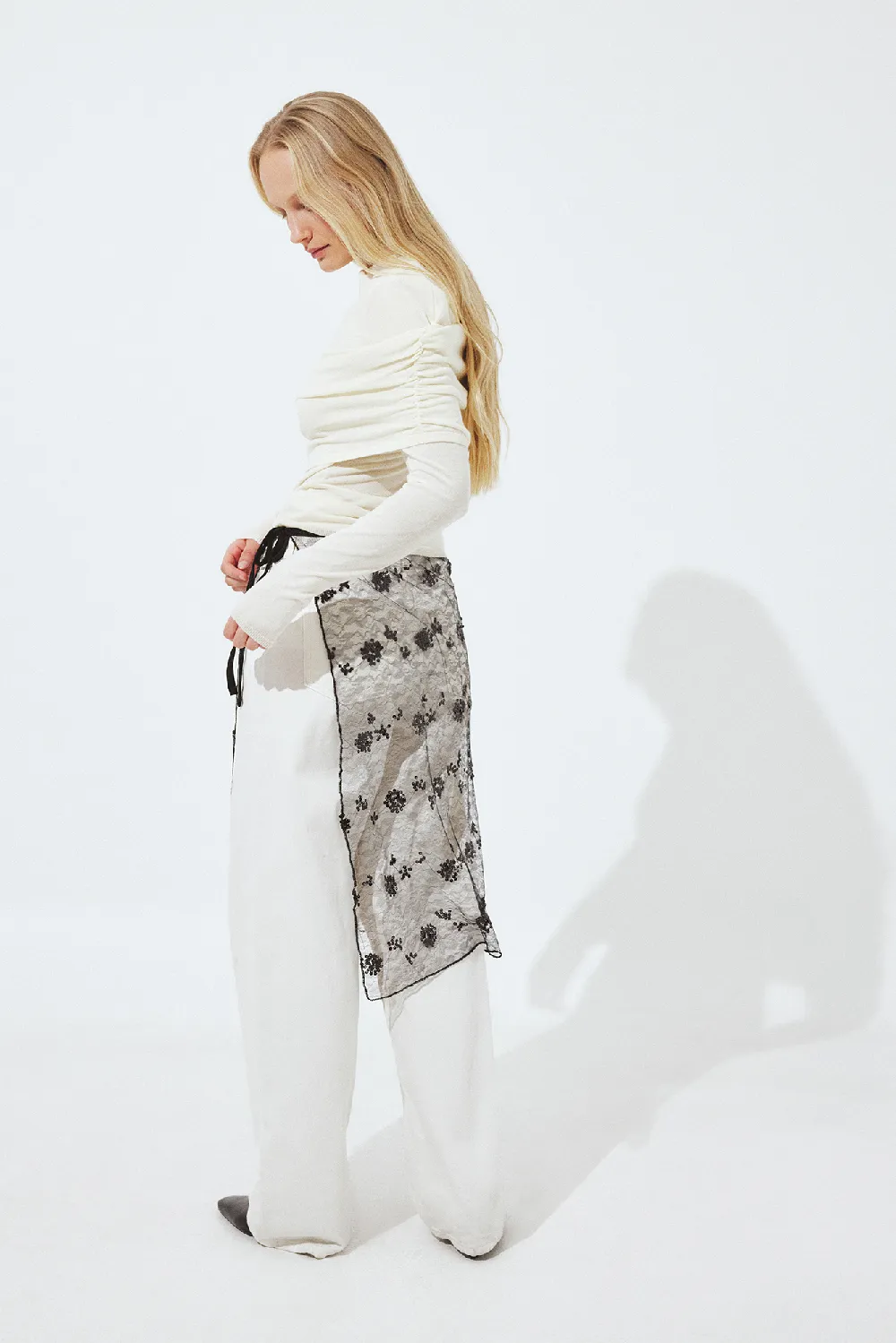 Sheer Sequin Skirt
