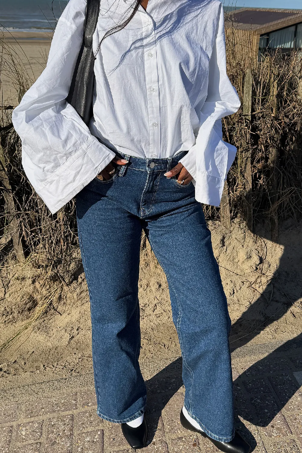 Wide Sleeve Cotton Shirt - 5