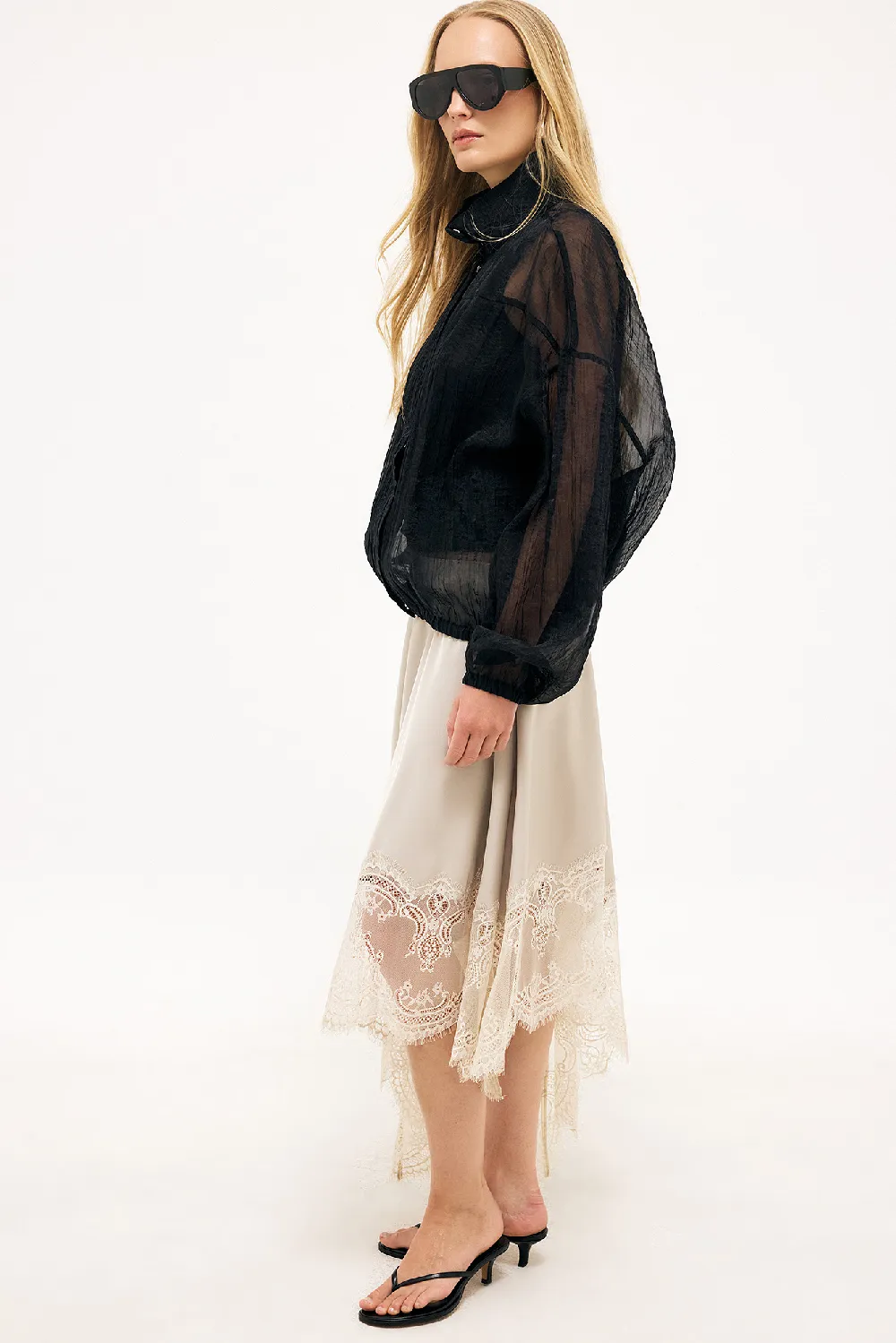 Sheer Bomber Jacket