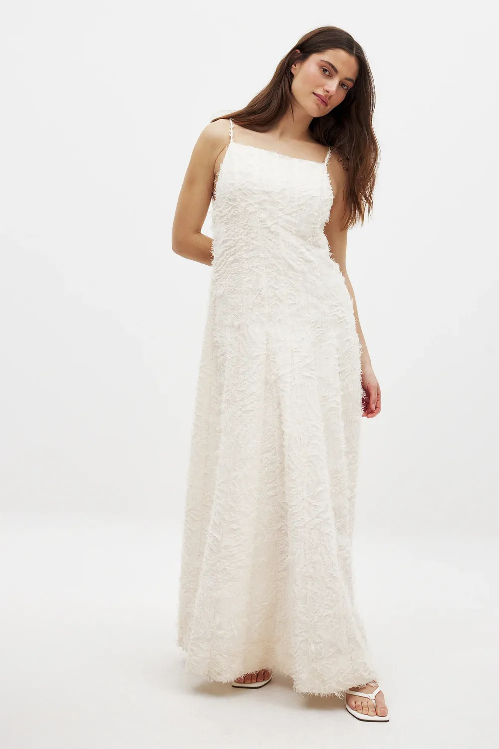 Fringe Seam Detail Maxi Dress - 2