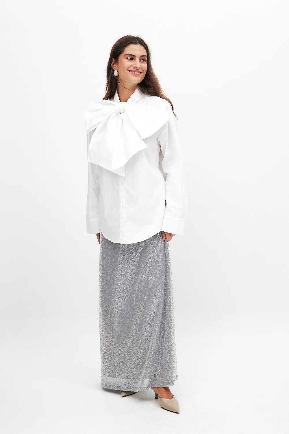 Sequin Maxi Skirt