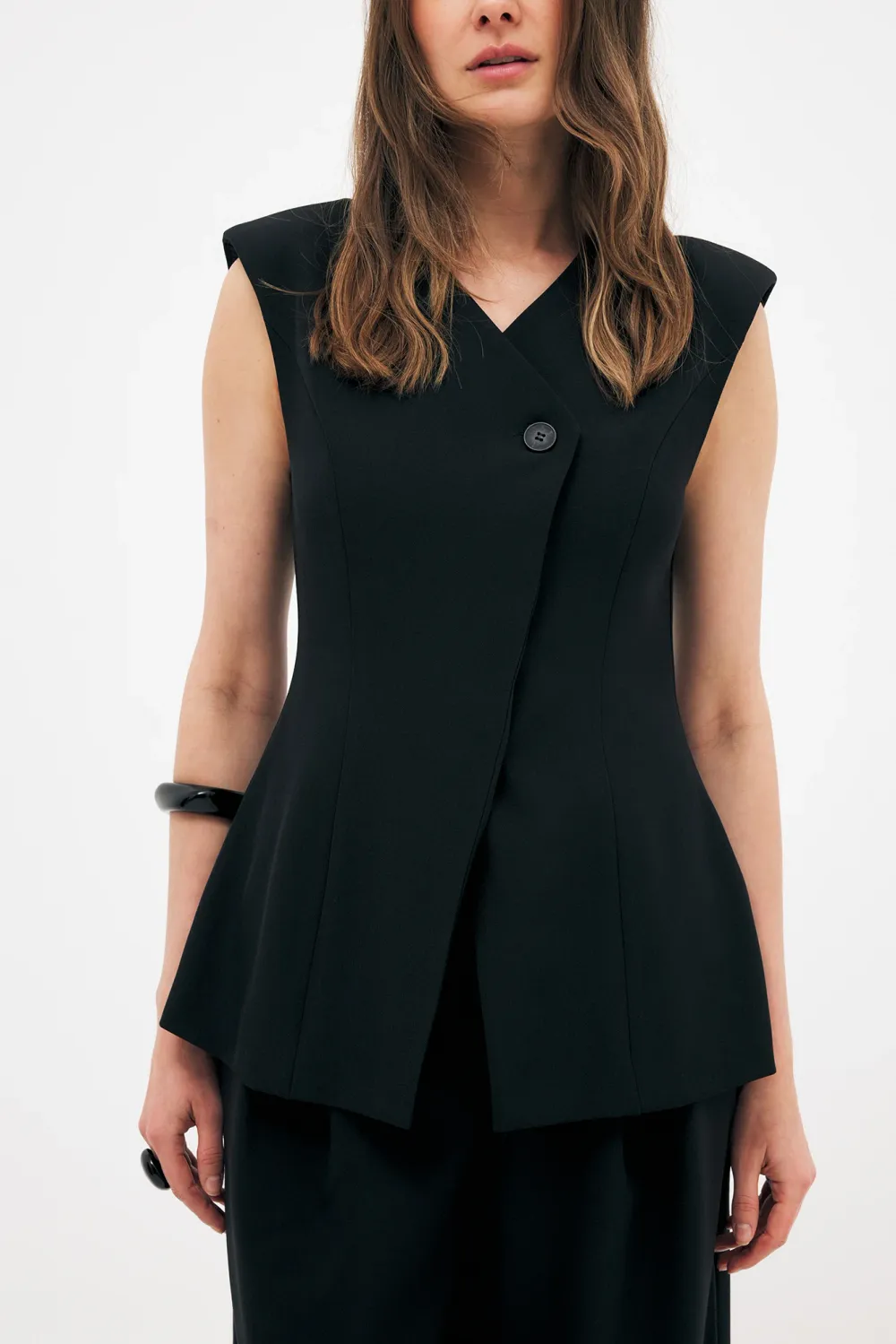 Tailored Button Vest