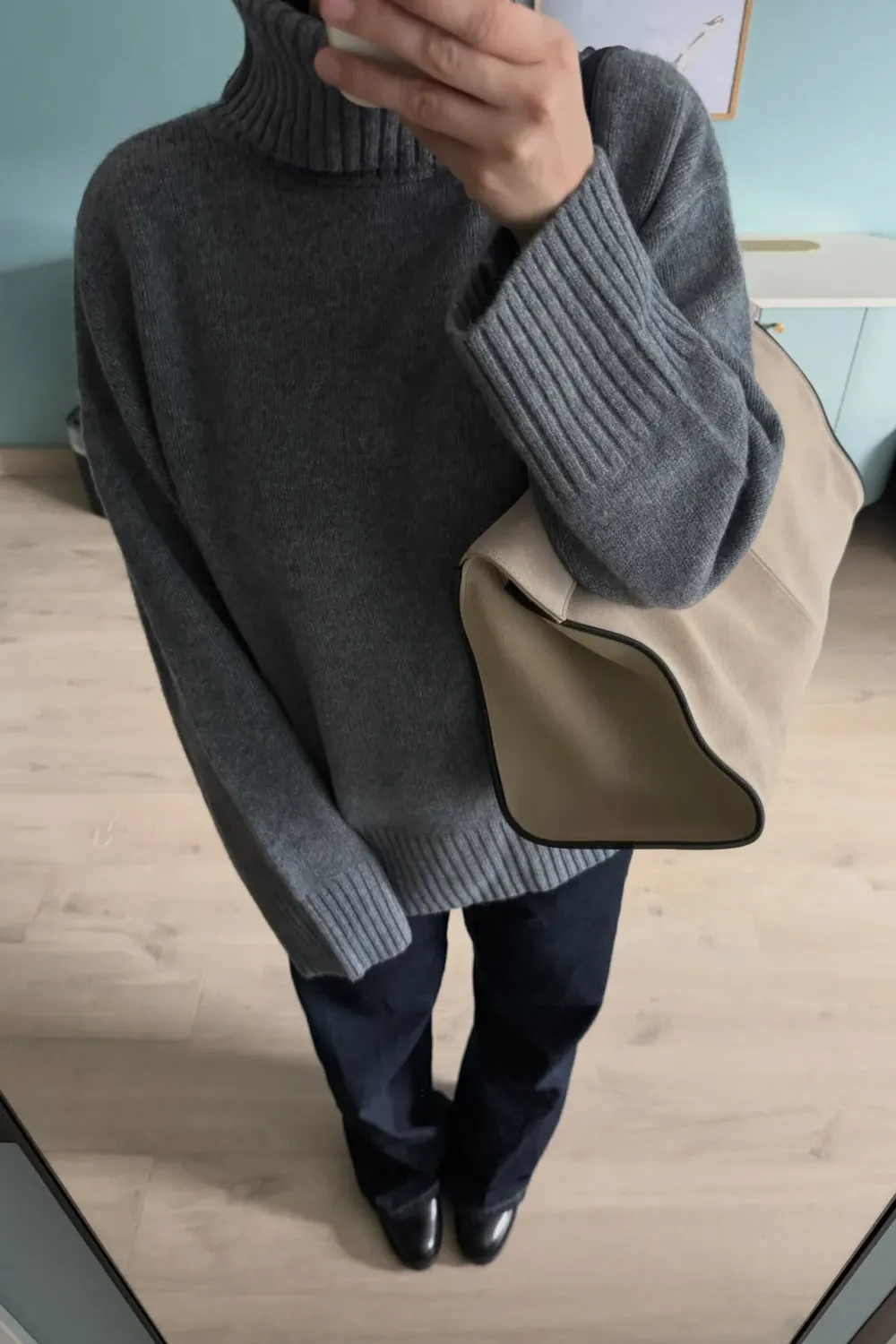 Knitted Wool Turtleneck Sweater