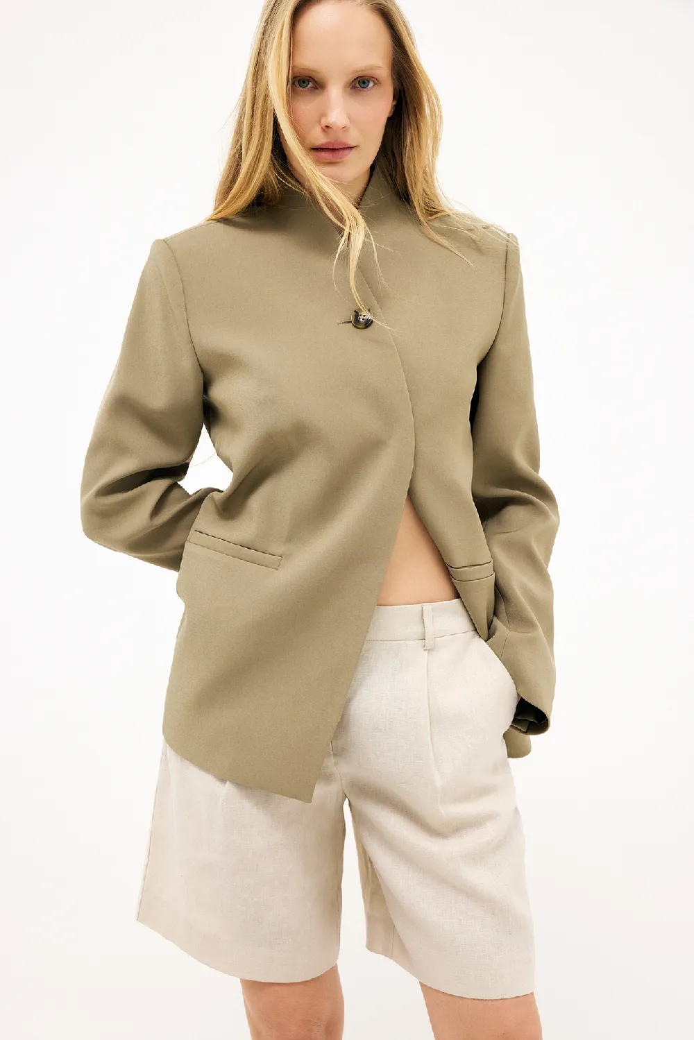 Tailored Linen Shorts