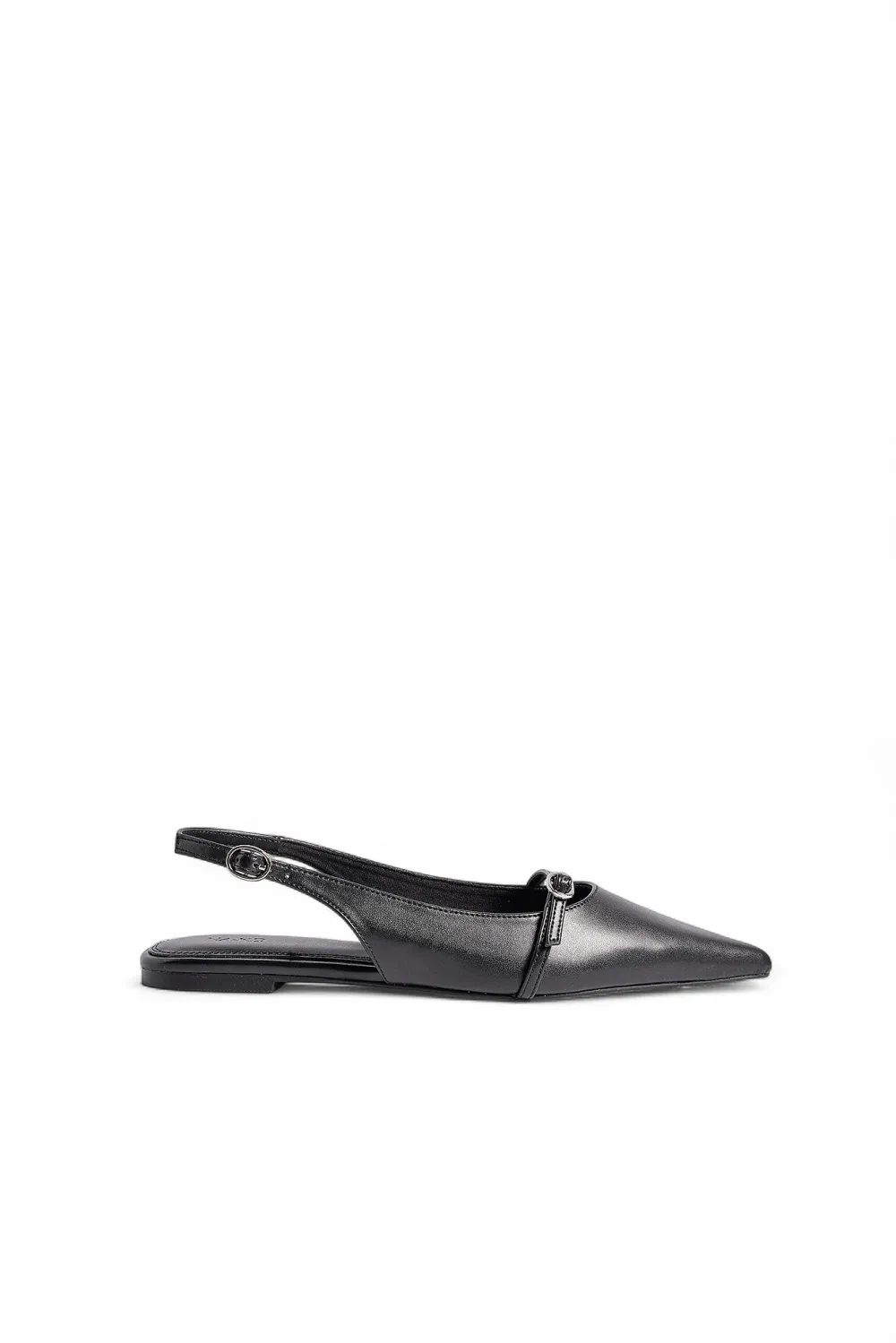 Buckle Detail Slingback Flats