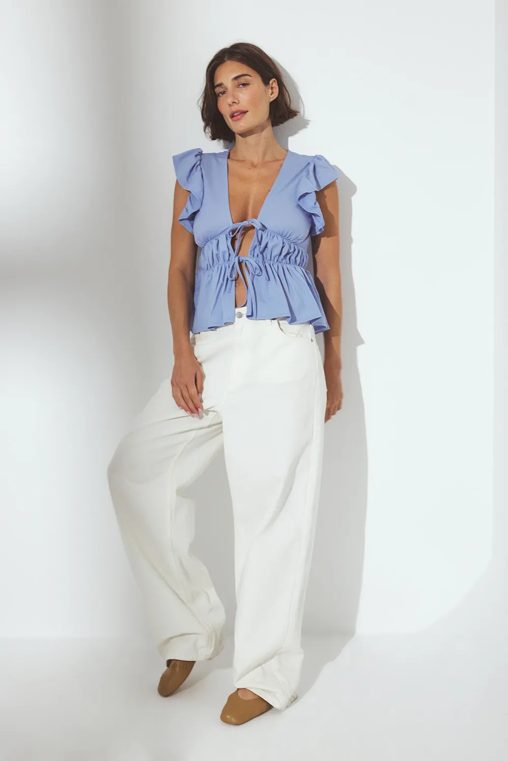 Shoulder Flounce Top