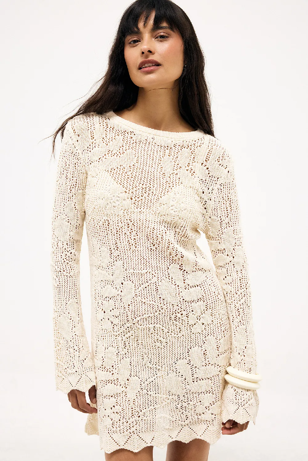 Crochet Mini Dress
