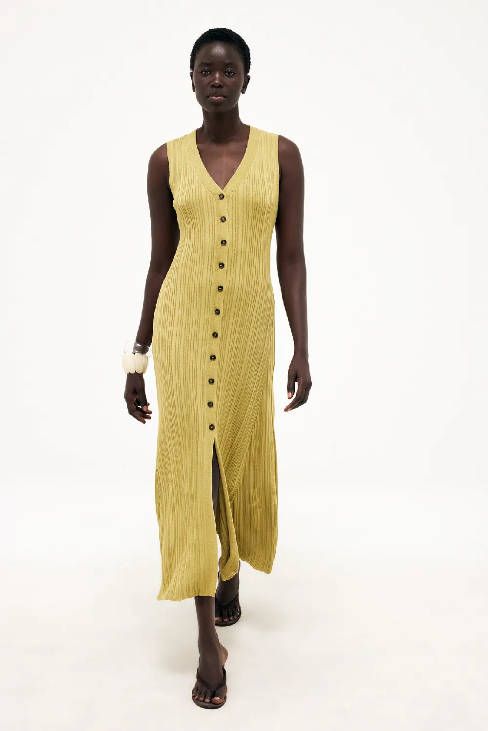 Knitted Sleeveless Maxi Dress