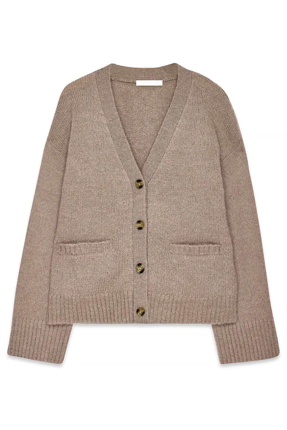 Knitted Wool Blend Cardigan - 5