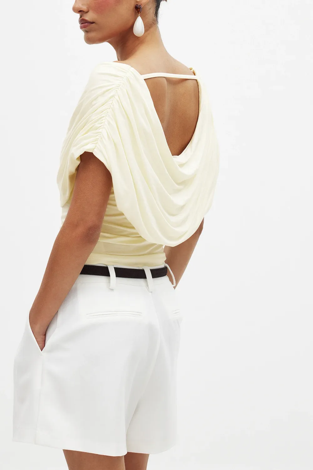 Soft Line Draped Top