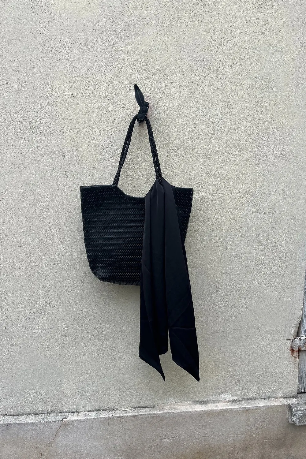Woven Leather Tote Bag