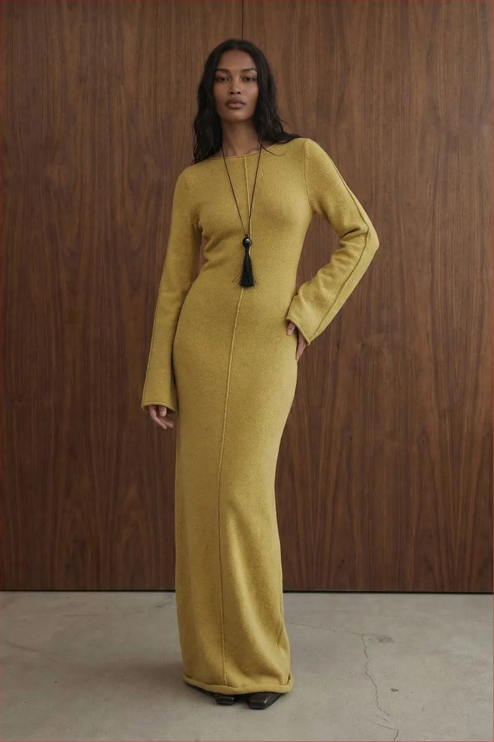 Fine Knitted Maxi Dress