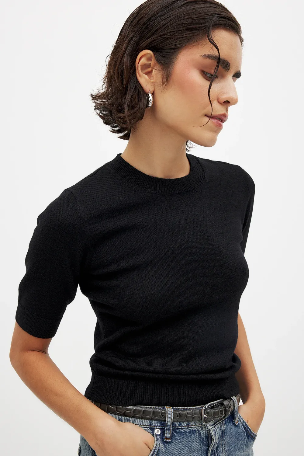 Fine Knitted T-Shirt