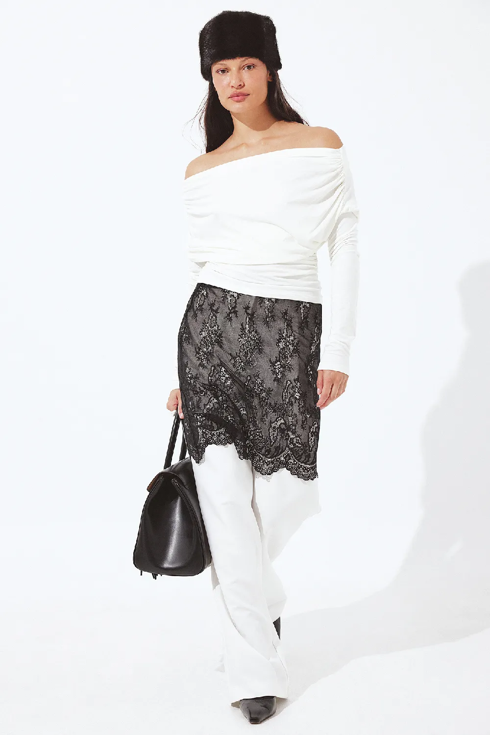 Lace Midi Skirt