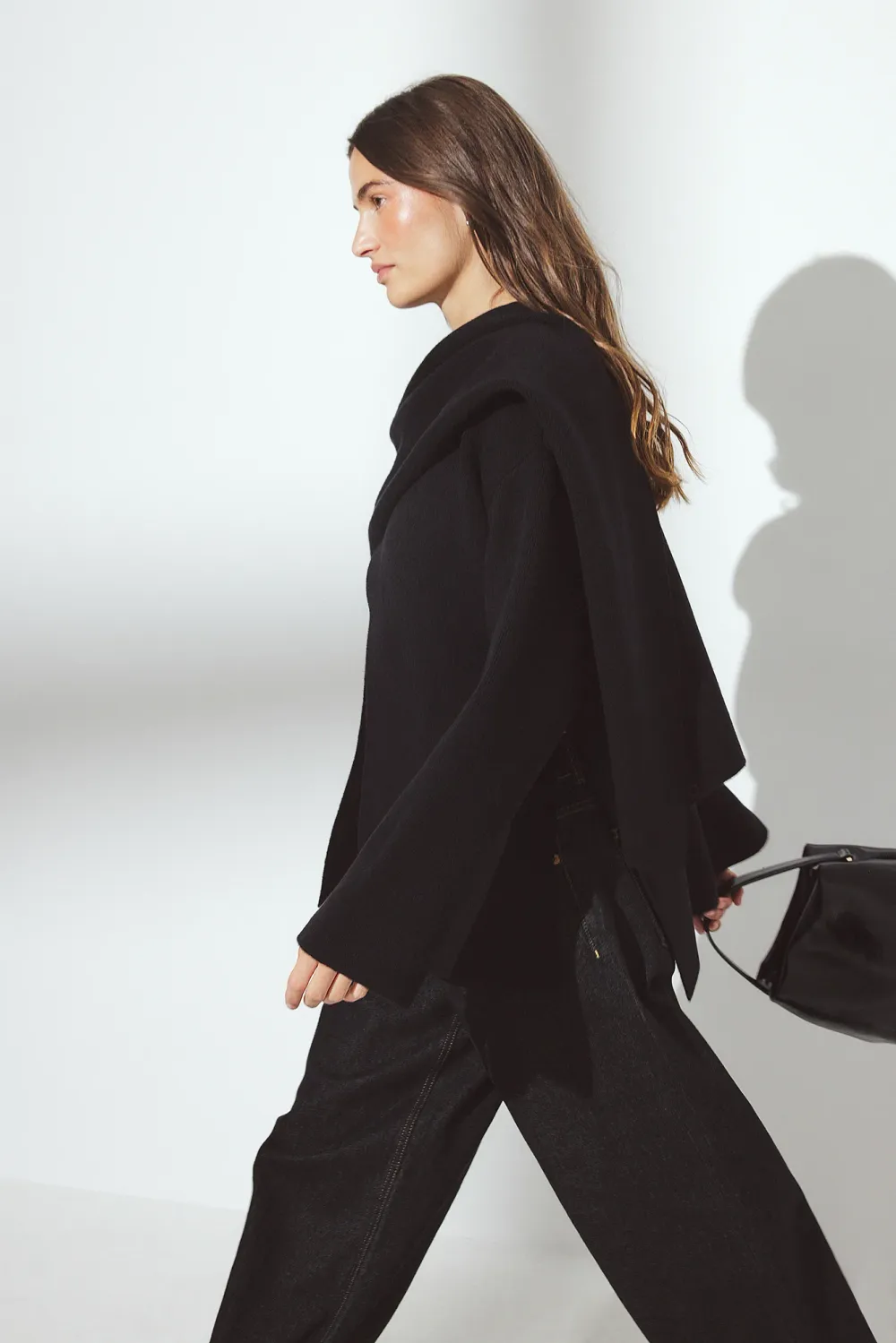 Knitted Cape Cardigan - 3