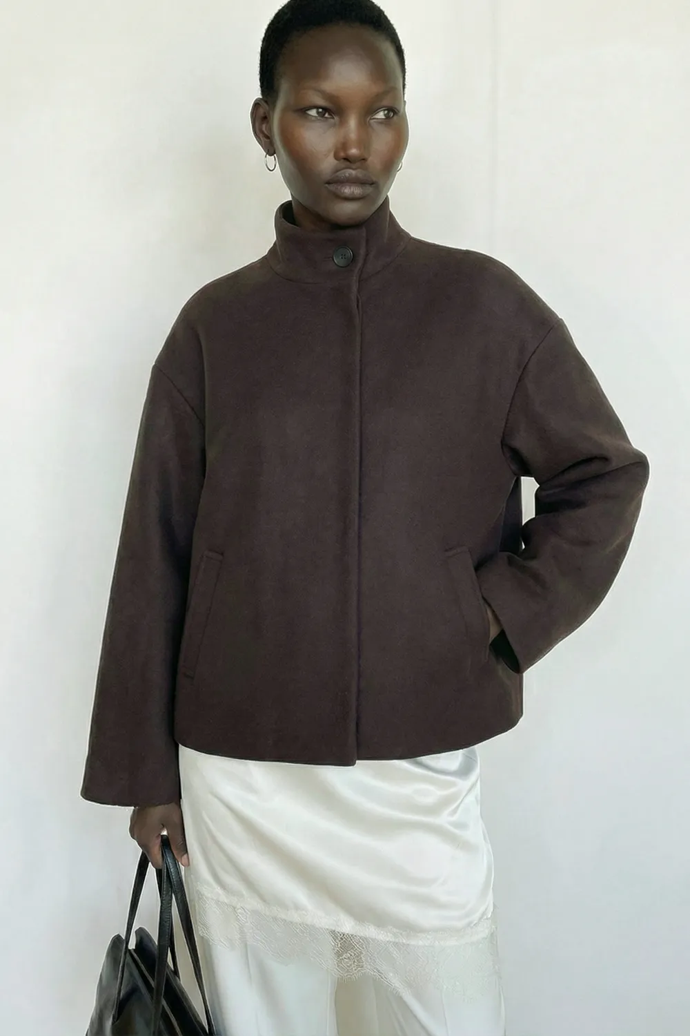 High Neck Short Coat