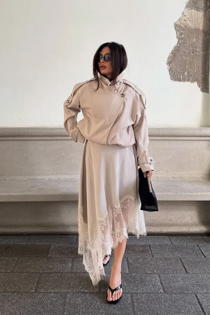 Lace Midi Skirt