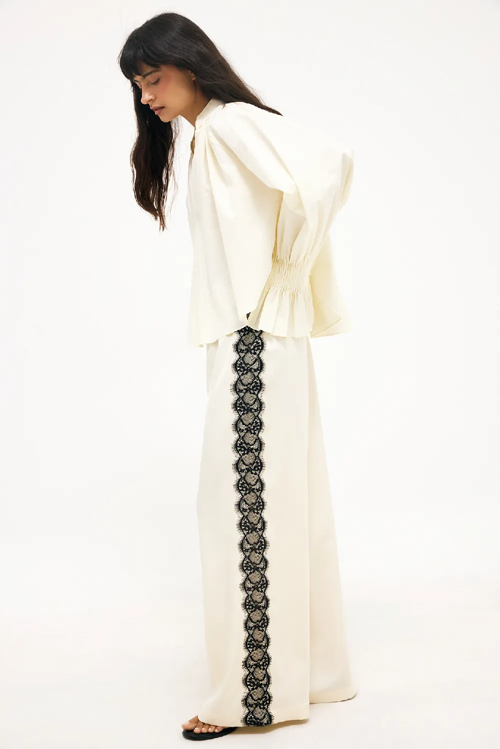 Lace Detail Pants - 3