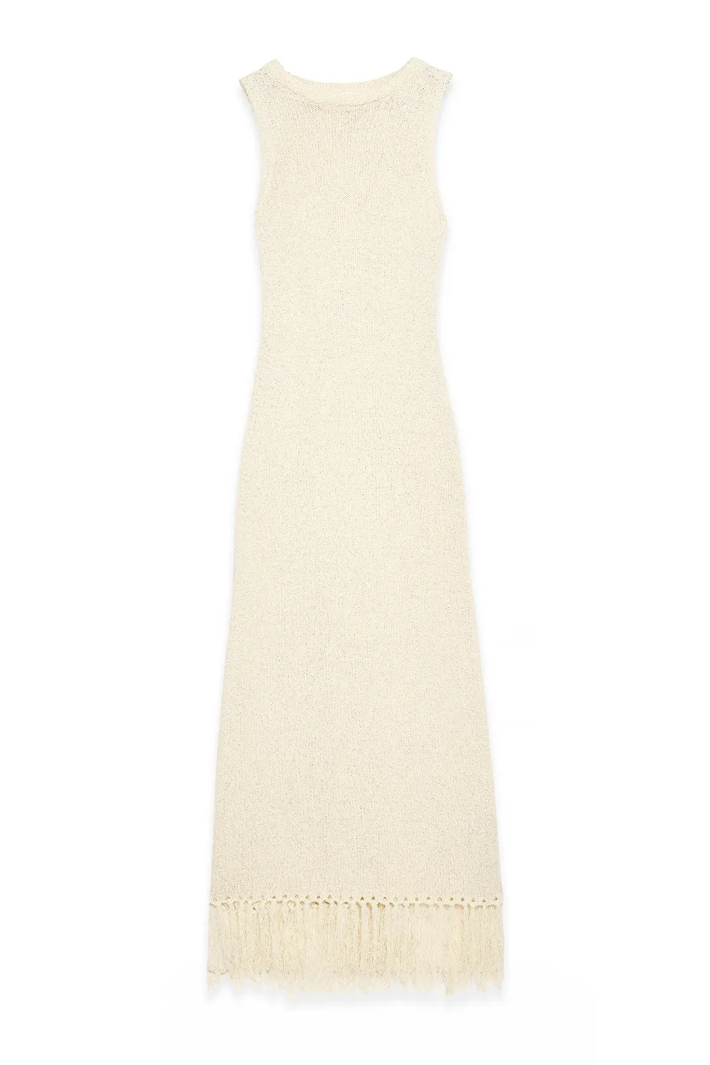 Knitted Fringe Midi Dress - 5