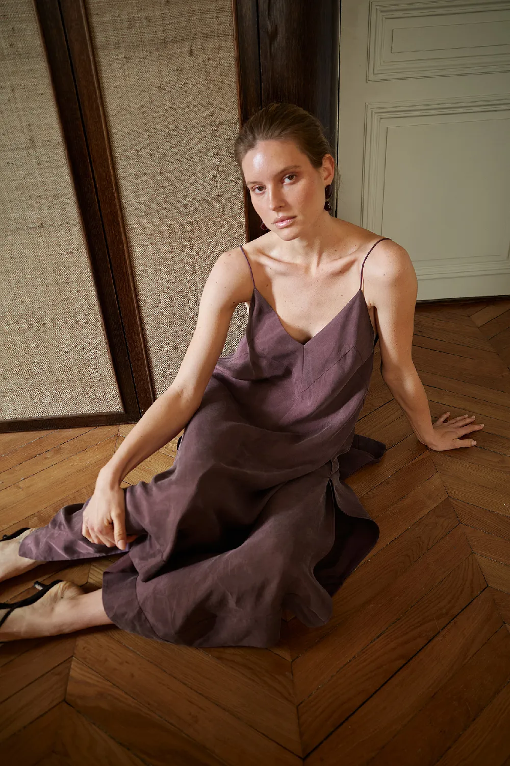 Panel Detail Midi Dress