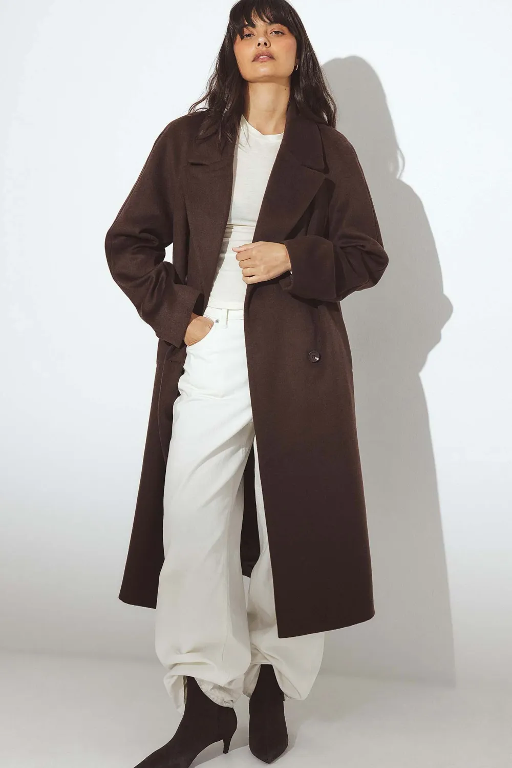 Wool Blend Oversized Coat