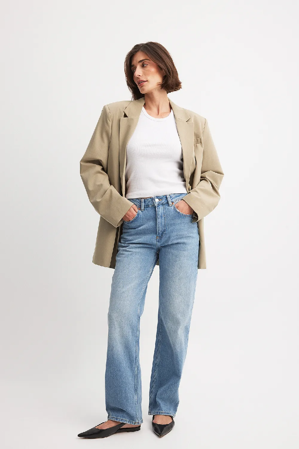 Straight High Waist Jeans