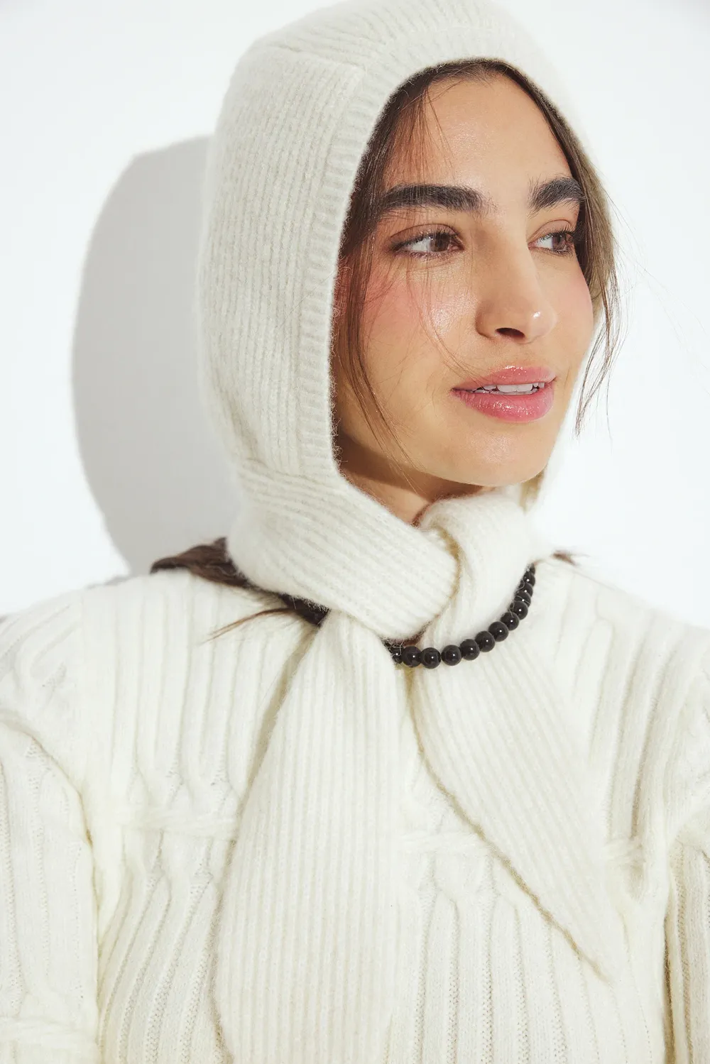 Knitted Tie Bonnet - 3