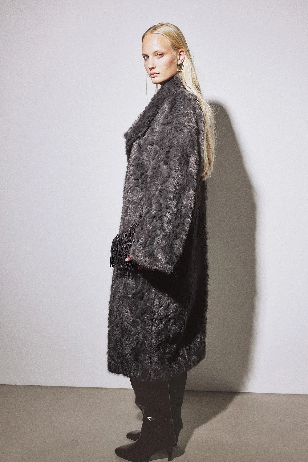 Long Faux Fur Coat