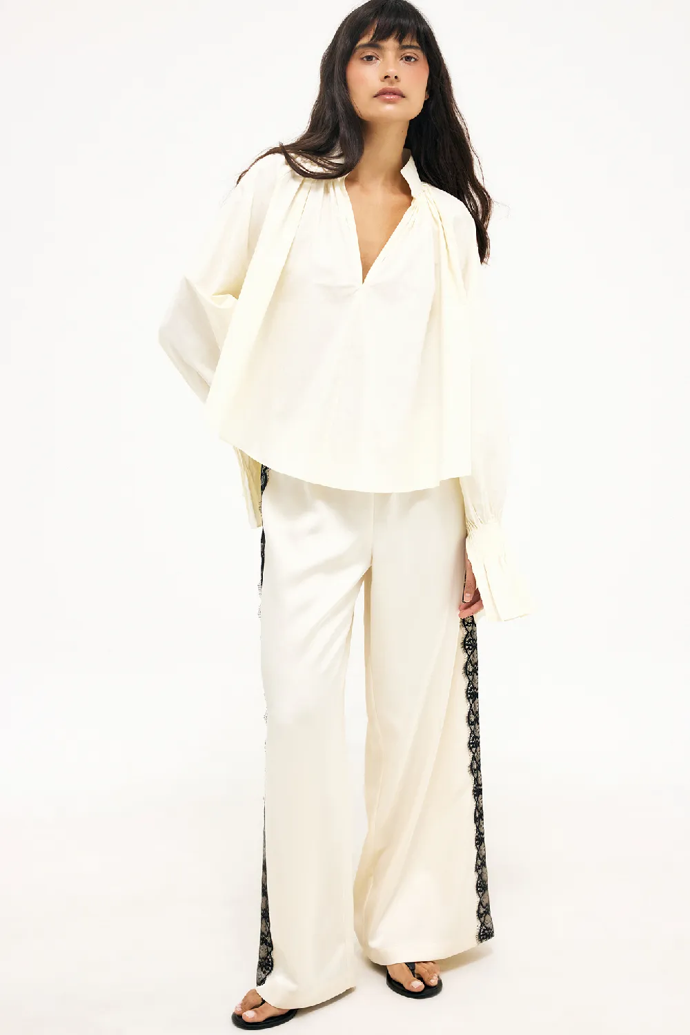 Lace Detail Pants