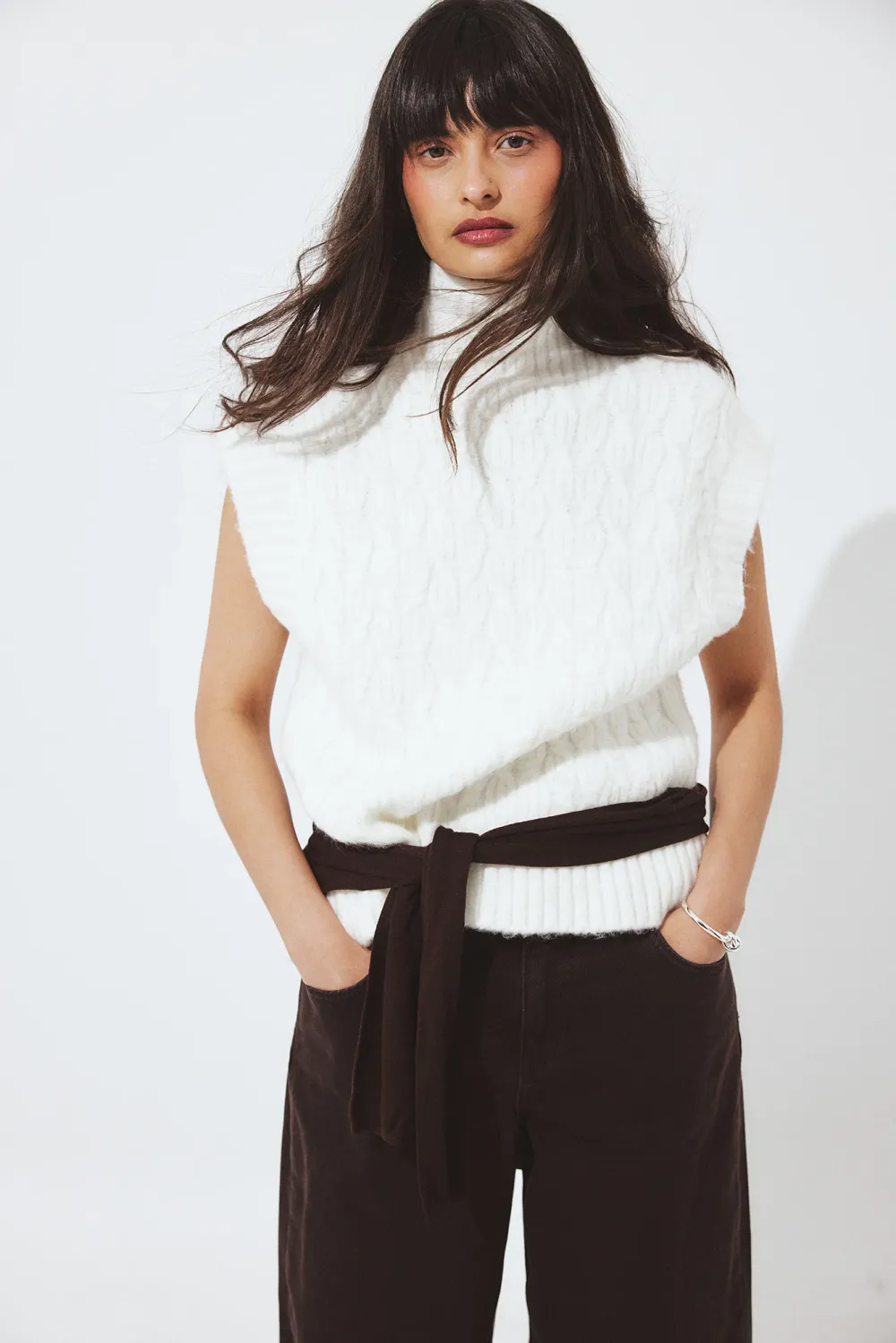 Knitted Cable Vest