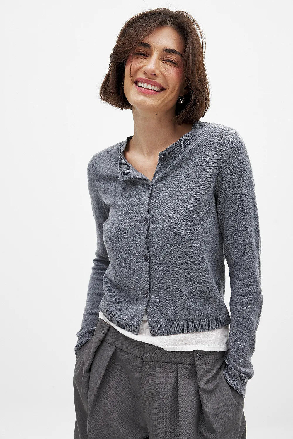 Fine Knitted Cardigan - 2