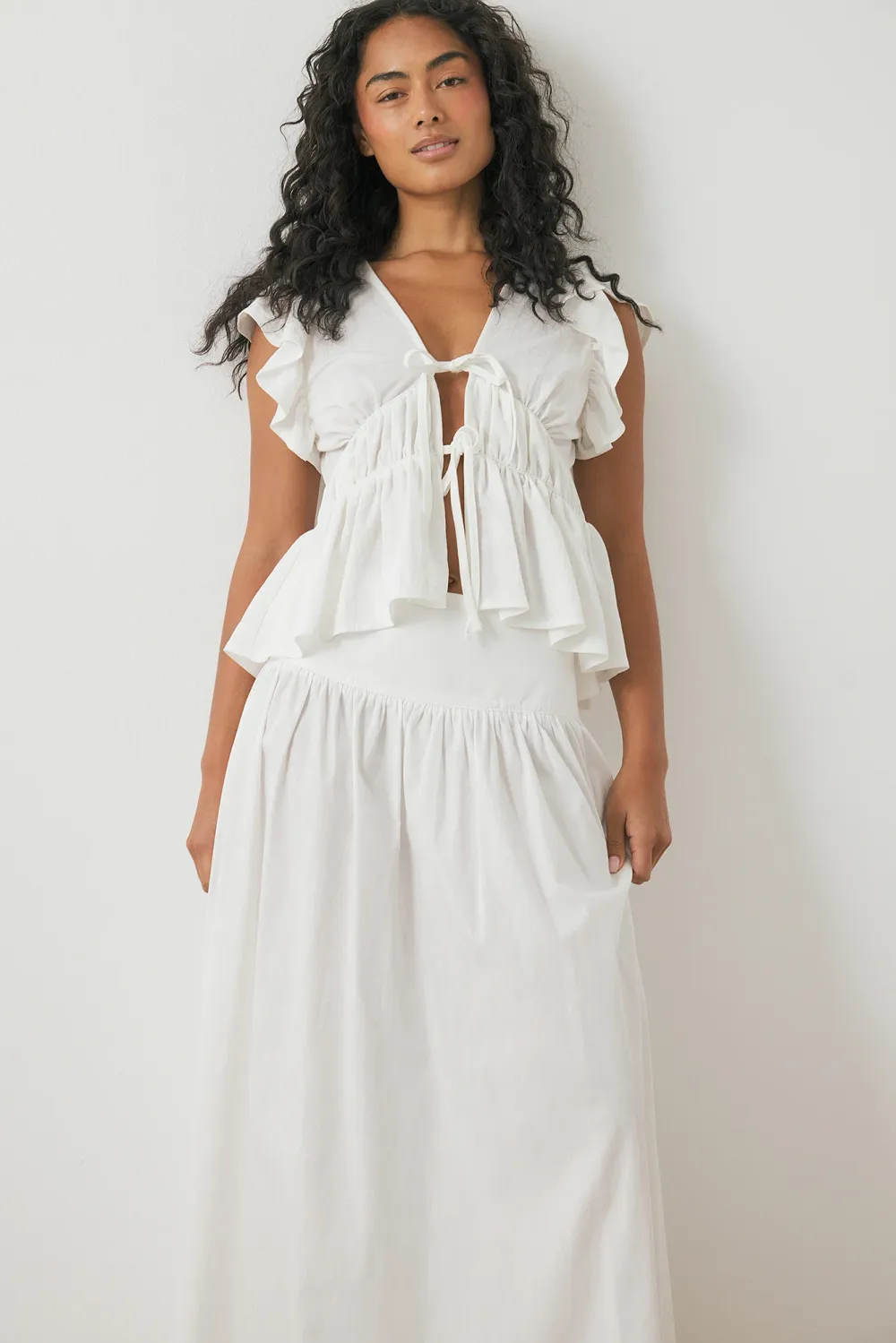 Shoulder Flounce Top