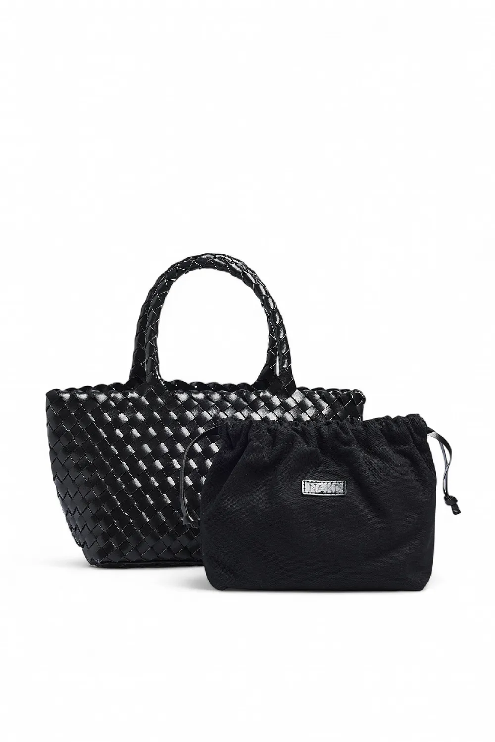 Woven Leather Handbag - 3