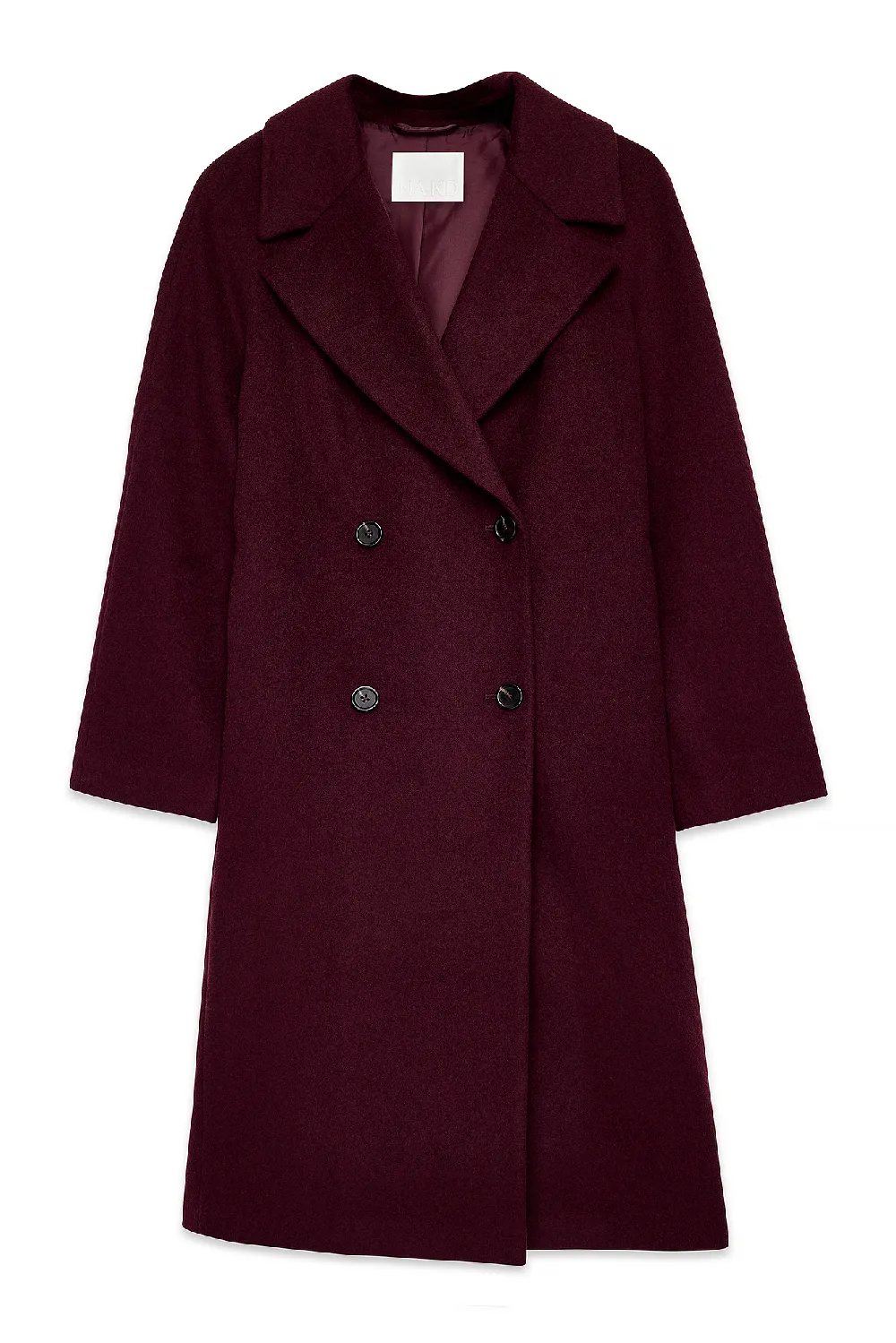 Wool Blend Oversized Coat - 5